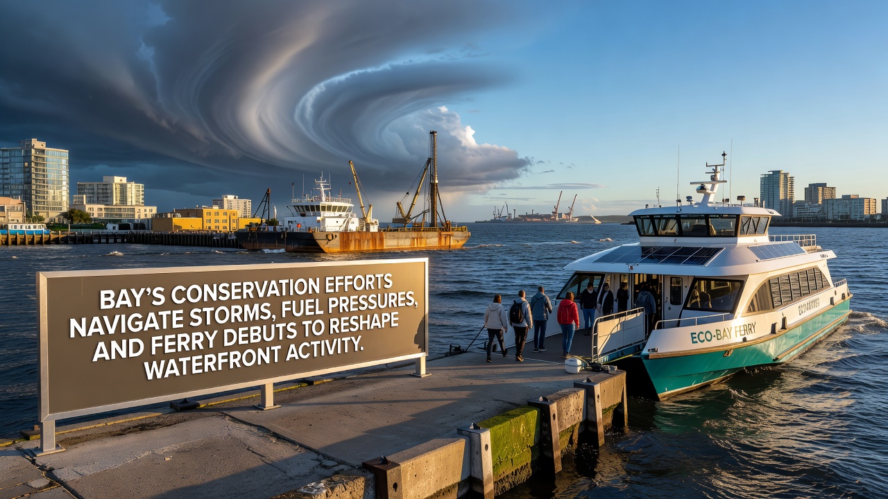 Bay's Conservation Efforts Navigate Storms, Fuel Pressures, and Ferry Debuts to Reshape Waterfront Activity