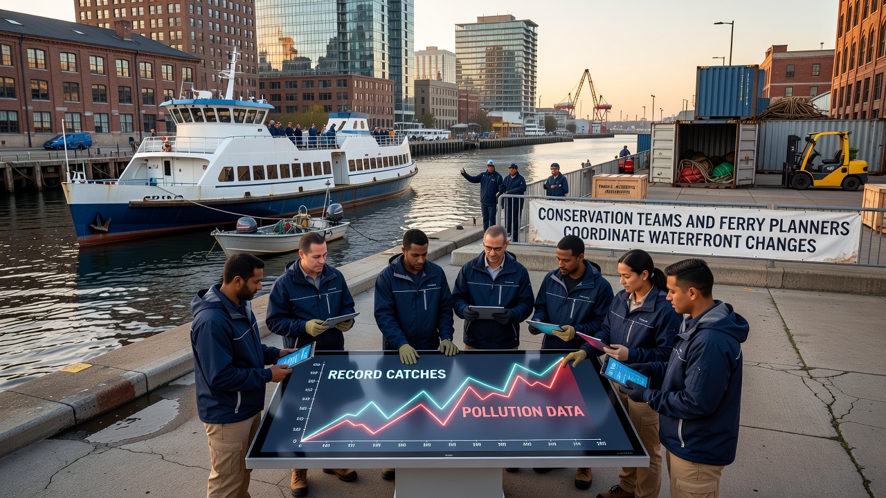 Record Catches Collide With Pollution Data as Conservation Teams and Ferry Planners Coordinate Waterfront Changes